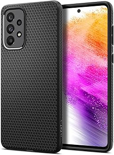 Couverture spigen liquid air conçue pour samsung galaxy a73 5g (2022) - noir