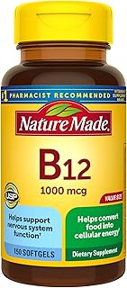 Nature made vitamine b12 1000 mcg, complément alimentaire pour soutenir le métabolisme énergétique