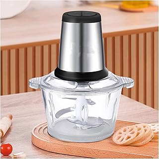 Hachoir à viande électrique multifonction en acier inoxydable 2l, hachoir domestique adapté à