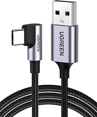 Câble ugreen usb c type c pour synchronisation de données à 90 degrés