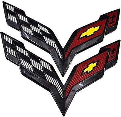 Logo colandi cvc 7 c7 corvette avant et arrière croisé en noir de carbone pour le couvercle du coffre et du compartiment moteur de la voiture chevrolet. Diaytar Sénégal : Simplicité, rapidité, économie