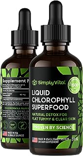 Gouttes liquides de chlorophylle - boost d'énergie, peau claire et déodorant interne