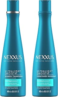 Shampoing et après-shampooing nexus ultra smooth pour cheveux secs et crépus traitement