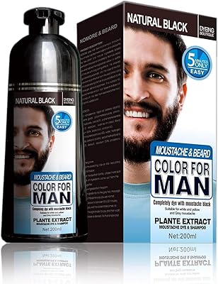 Shampooing colorant mokeru magic beard pour homme