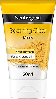 Masque transparent apaisant neutrogena avec formule absorbante pour calmer la peau stressée, 50