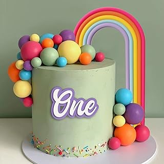 28pcs pics à gâteaux arc-en-ciel pour décorations de gâteaux pour mariages et baby