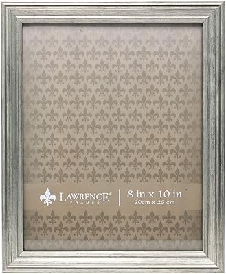 Cadre photo poli lawrence frames sutter, taille 8 x 10 pouces, argent