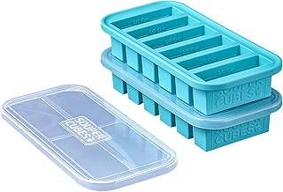 Plateau de congélation aqua super cubes 1/2 tasse avec couvercle, paquet de 2
