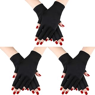 Gants en gel uv sans doigts pour protéger les mains des rayons uv