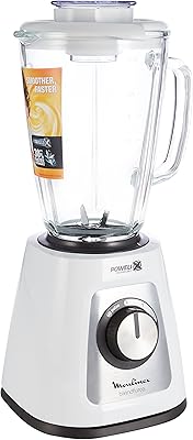Mélangeur en verre moulinex blendforce 700, capacité 1,7 litre, blanc, lm435127