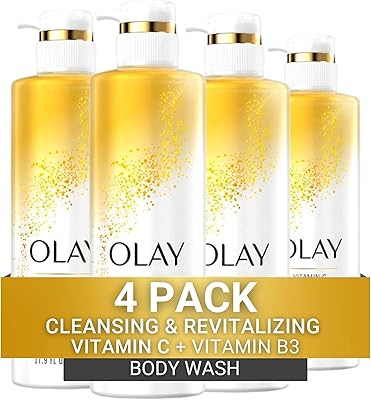 Nettoyant pour le corps olay avec vitamine c et vitamine b3, nettoyant