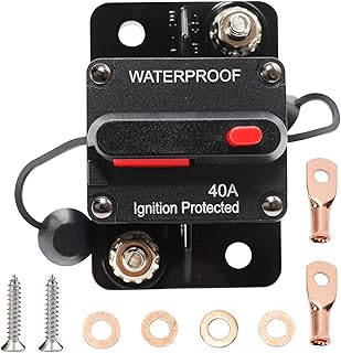 Red wolf disjoncteur de voiture 40 amp avec interrupteur de réinitialisation manuelle porte-fusible