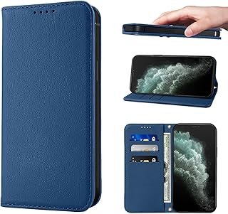 Étui de protection de style portefeuille llangelm pour iphone 11, en cuir polyuréthane