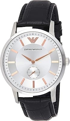 Montre à quartz unisexe pour adulte emporio armani, affichage analogique et bracelet