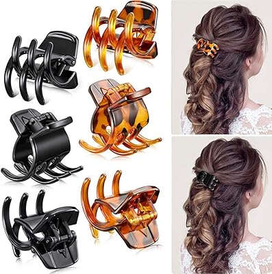 12 pièces de pinces à cheveux à griffes de taille moyenne 1,3 pouces