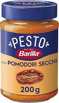 Sauce pour pâtes barilla pomodori cecchi au pesto italien, tomates séchées au soleil