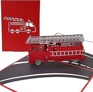 Carte 3d poplife pour la fête des pères - joyeux anniversaire, camion de pompier, cadeau de retraite - pour membre d'équipage, père, fils, frère, grand-père, petit-fils. Diaytar : Des prix qui défient toute concurrence