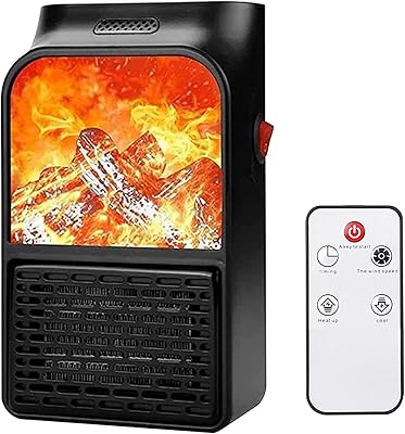 Chauffage électrique portable 900 w avec protection contre la surchauffe minuterie de 8