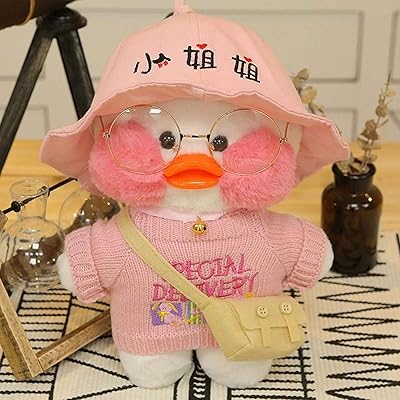 Jouet en peluche de canard blanc jouet doux pour enfants filles à câliner