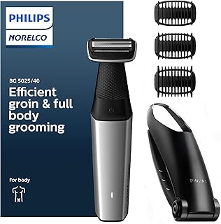 Tondeuse jambes et corps philips norelco bodygroom série 5000 pour hommes avec fixation
