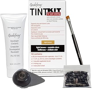 Kit de teinture professionnelle pour barbe et sourcils marron clair godefroy (marron clair)