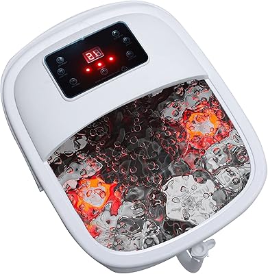 Masseur de pieds avec chaleur et bulles - baignoire électrique pour pieds
