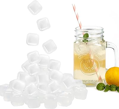 Glaçons en plastique réutilisables glaçons congelables pour boissons, whisky, vodka ou café, glaçons
