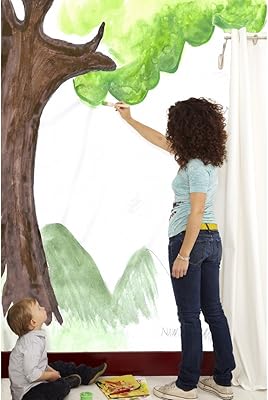 Papier peint autocollant amovible team paper, taille 52 cm x 396 cm, blanc