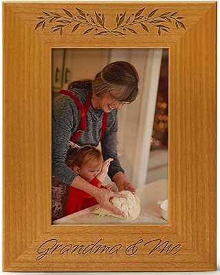 Cadre photo gravé en bois naturel cedar cage market pour cadre photo horizontal