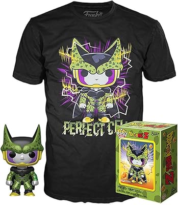 Figurine en vinyle funko dragon ball z perfect cel pop anime, multicolore, m