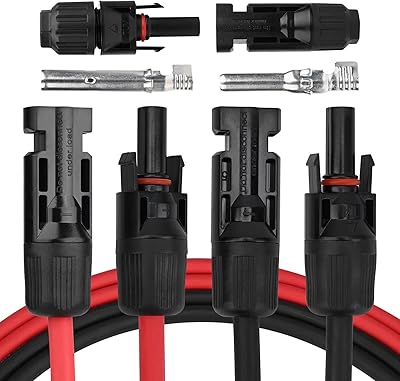 Câble d'extension de panneau solaire cenyb 12awg avec connecteurs mâles et femelles, 1