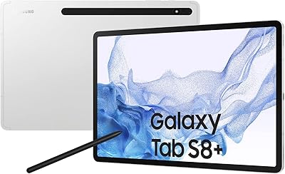 Samsung galaxy tab s8 plus 5g 12,4 pouces 256 go argent avec 3