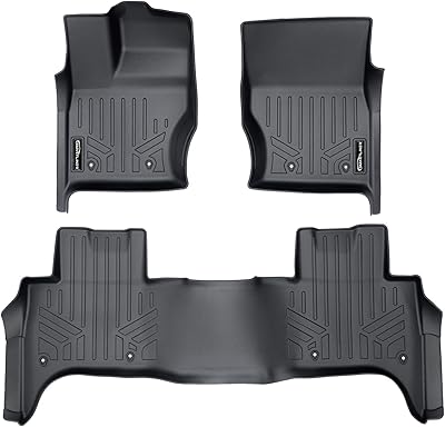 Ensemble de 2 tapis de sol noirs au design personnalisé pour land