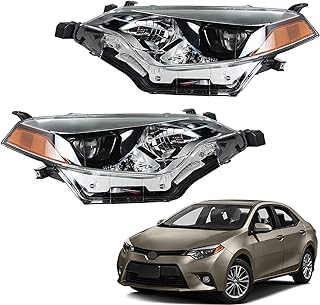 Phares de remplacement pour toyota corolla 2014 2015 2016, phares led intégrés côté