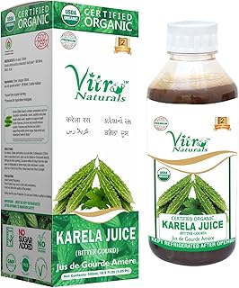 Jus de karela (gourde amère) certifié biologique vitro 500ml | booster d'immunité