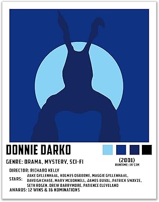 Affiche de film donnie darko, affiche de donnie darko, affiche de film simple