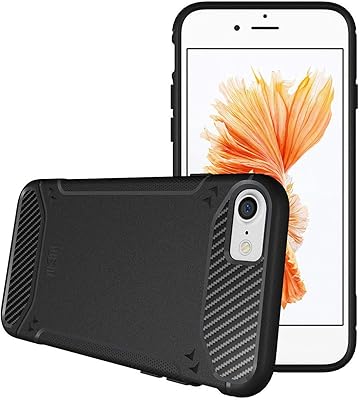 Housse de protection todia pour iphone 7 de tam, noir