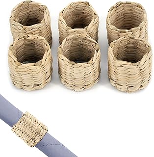 Dieo jia ensemble de 6 ronds de serviette en cercle tissé, ronds