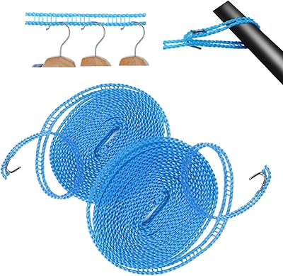 Corde à linge coupe-vent pour le camping, corde à linge de voyage durable