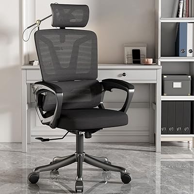 Chaise de bureau de direction ergonomique, chaise d'ordinateur de bureau à domicile