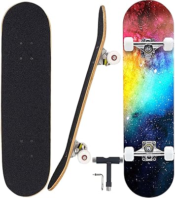 Skateboard mucola complete pro pour débutants, adultes, jeunes, adolescents, enfants, filles et garçons