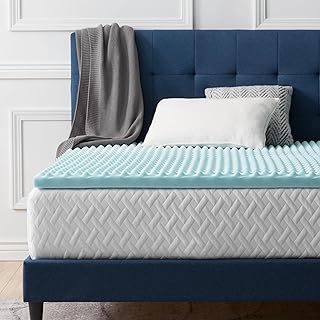 Surmatelas en mousse à mémoire de forme lucid twisted gel 5 cm, 180