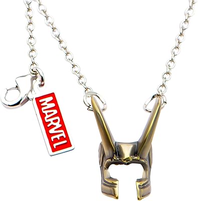 Collier chaîne de casque loki pour adulte en acier inoxydable base
