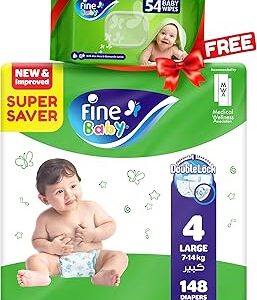 Couches fine baby taille 4 (7-14 kg) large contient 148 couches + pack gratuit de lingettes humides 54 feuilles. Un océan de bonnes affaires sur Diaytar Sénégal