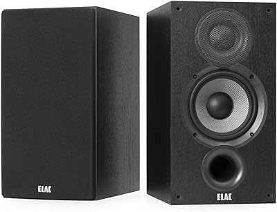 Haut-parleurs d'étagère elac depot 2.0 b5.2, noirs (paire)