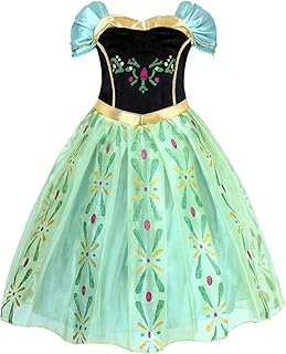 Costume de princesse pour filles pour anniversaire, halloween et soirées déguisées avec accessoires