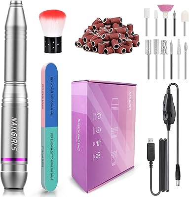 Lime à ongles électrique nailgirls perceuse portable usb 25 000 tr-min professionnelle