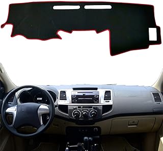 Pour toyota hilux sw4 fortuner 2005-2015, couverture de tableau de bord pare-soleil tapis