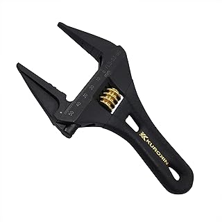 Clé courte réglable fuji tools, fls-53-bg, noir et or