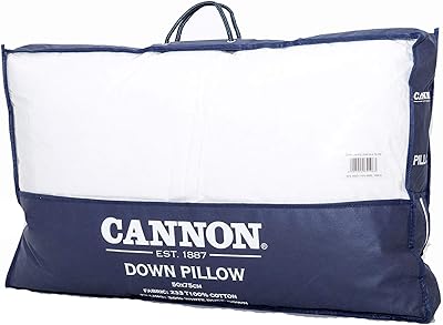 Oreiller de lit en plumes canon taille standard